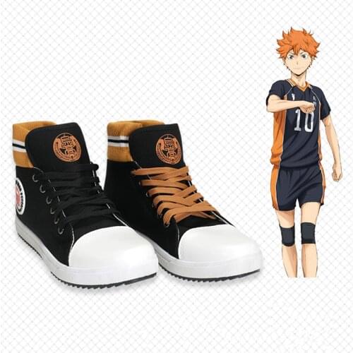 Anime Haikyu!! Cosplay Shoes Hinata Shoyo Cosplay Canvas Shoes Halloween Carnival Party Daily Leisure Shoes