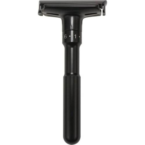 Adjustable Safety Razor Double Edge Classic Mens Shaving Mild to Aggressive 1-6 File Hair Removal Shaver it with 10 Blades