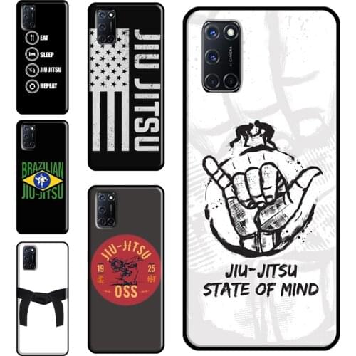 Judo BJJ Jiu Jitsu Case For OPPO A15 A83 A91 A93 A31 A53 A5 A9 2020 A52 A72 A1K A3S A5S Reno2 Z F5 F7 Cover