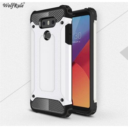 WolfRule For Phone Case LG G6 Funda Anti-knock Silicone + Plastic Business Style Case For LG G6 Case For LG G 6 H870 H873 H870DS
