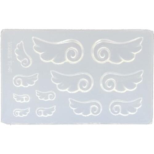 DIY Nail Art Silicone Mold 3D Cat Rabbit Wing Square Resin Mold Jewelry Tools 62KE