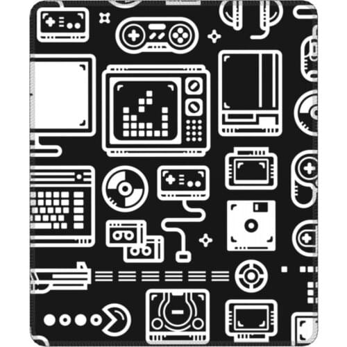 Retro Gamer Video Game Consoles Gaming Mouse Pad Gaming Controller Gamepad Gift for Boy Mat Rubber Computer Keyboard Desk Pad