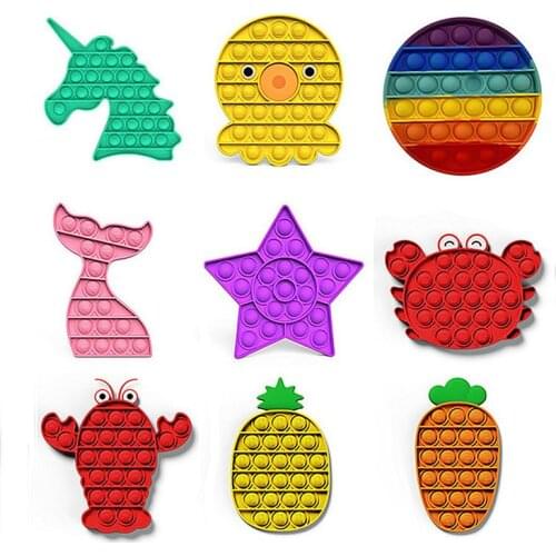 1Pcs Pop Bubble fidget toys Assemble Simple Dimple Anti Stress Fingertip Toys Adult Children Toy Gifts