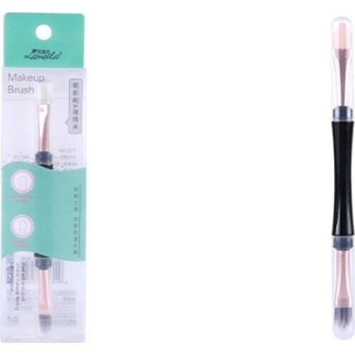 Professional Double Head Eyeshadow Brushes Cosmetic Tool Dual Sides Eyeshadow Sponge Brushes Makeup Applicator