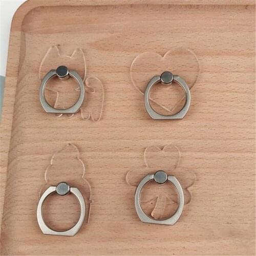 UVR Cartoon Transparent Lip Ice Cream Finger Ring Smartphone Stand Holder Mobile Phone Holder Stand For iPhone All Phone