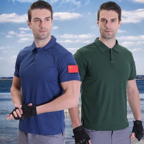 Men Short Sleeve Polo Shirts Tactical Quick Dry Breathable Summer Military Sport Jerseys Golf Tennis Brand Polo Shirt for Men