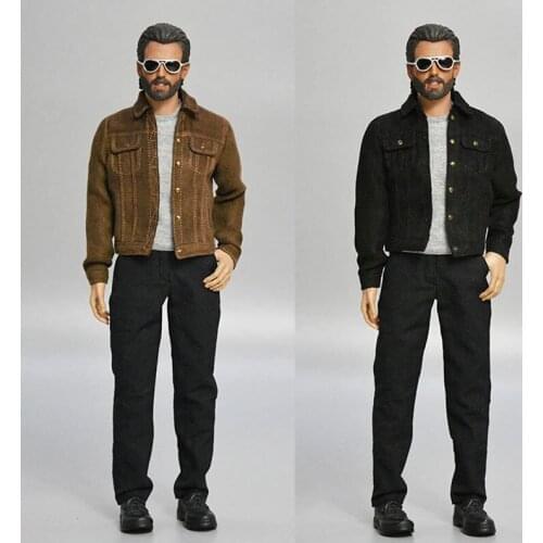 1/6 S-021 Male Casual Jacket Suit Coat & Pants Clothes Set Fit 12'' Male Action Figure Body