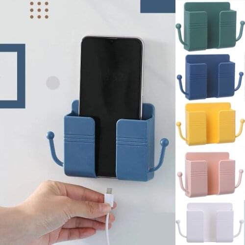 Wall Mounted Organizer Storage Box Remote Control Organizer Air Conditioner Storage Case Mobile Phone Plug Holder Container Home
