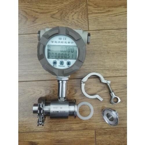 Stainless steel/health band type/electromagnetic flowmeter /milk ,Fruit juice DN30 ,DN40 , DN50