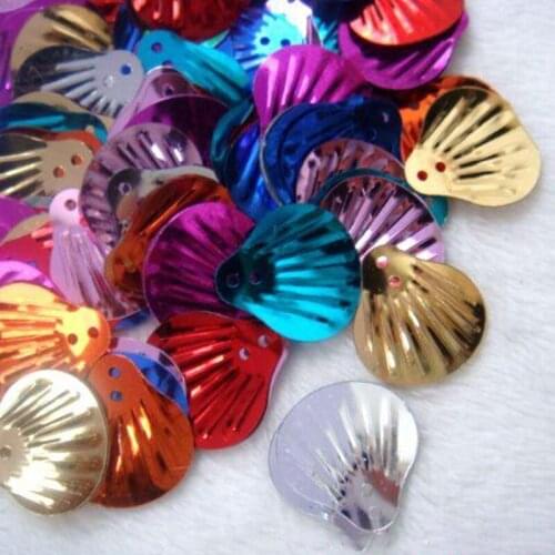 About 1500Pcs 150g 19mm Shell Sequins Sewing Embellishment Findings Sequin Craft For Christmas Decoration DIY Craft