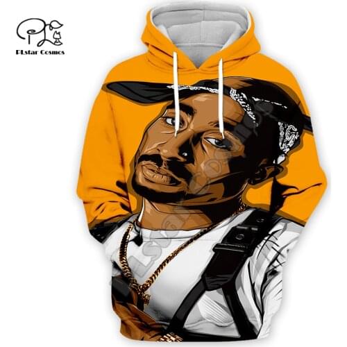 PLstar Cosmos NewFashion Tupac 2Pac Artist Rapper Singer HipHop Tracksuit 3DPrint Men/Women Streetwear Harajuku Funny Hoodies 24