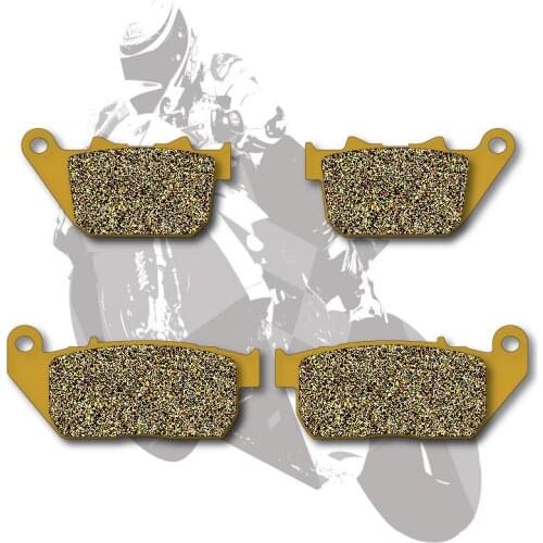 Motorcycle Disc Semi-Metallic Brake Pads F + R For HARLEY XL 1200 C Sportster Custom 04-13 XL 883 L Sportster Low 05-10