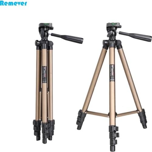 Aluminum Alloy Portable Lightweight Tripod with Pan head for Nikon Sony Canon DSLR Cameras Camcorders+Phone Holder For Phones