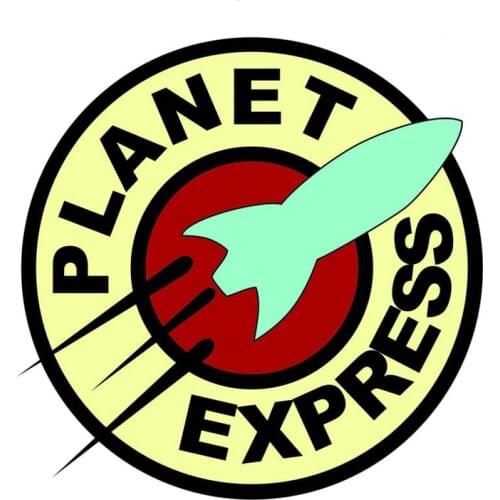 S40486# Various Sizes PVC Decal for Planet Express Car Sticker Waterproof on Bumper Rear Window Laptop Refrigerator