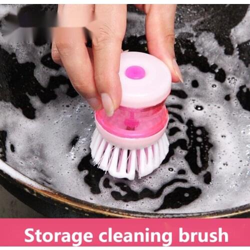 Dishwashing Brush For Kitchen Dish Wholesale Non-stick Oil Cleaning Tool Spin Scrubber Magic Wipes Kitchen Utensils Accessories