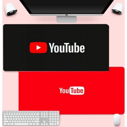 Youtube Logo Silicone large/small Pad to Mouse Game Gaming Mousemat XL Large Keyboard PC Desk Mat Takuo Anti-Slip Comfort Pad