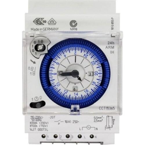 SUL 181d Analog 24 hours 3-Module Segment Mechanical DIN RAIL Timer Switch with Power Reserve SUL181d