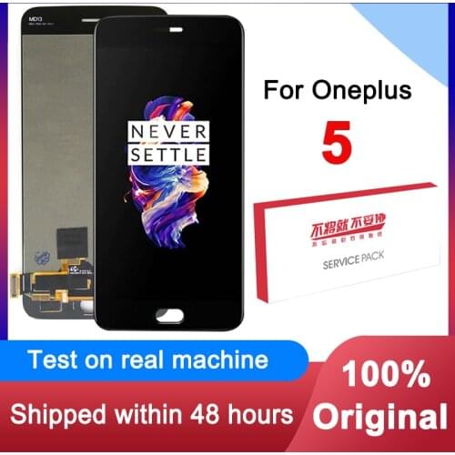 Tested 5.5" TFT / OLED / Original AMOLED For Oneplus 5 LCD Display Touch Screen Digitizer Assembly For 1+5 A5000 LCD Replacement