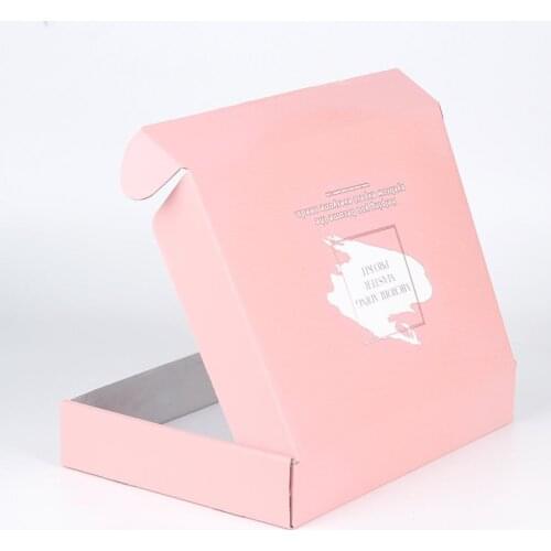 Pink Box Customized Printing Colorful Logo Packaging Boxes Fit For T-Shit Clothing Accessories Scarf Wigs Packing Gift Box