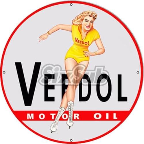 Veedol Pin Up Girl Reproduction Motor Oil car moto stickers decals# 027022