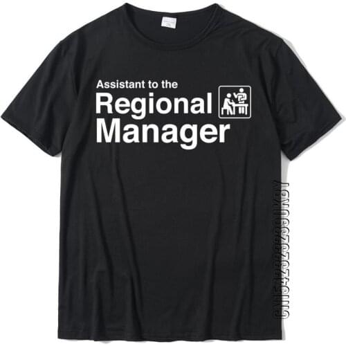 Funny Assistant To The Regional Manager Office On Sale Camisa T Shirts Cotton Men Tops Shirt Camisa