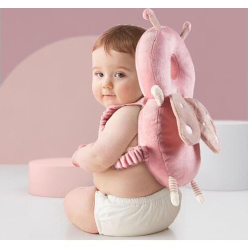 Protective Cushion Bag Style Strap Design Breathable Adjustable Anti Fall PP Cotton Toddler Head Protection Pad for Indoor