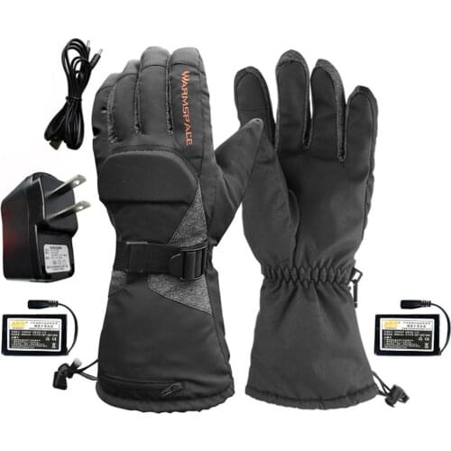 Winter Warmer Electric Thermal Sport Gloves Waterproof Touch Screen Heated Gloves Battery Powered For Motorcycle Snow Ski Gloves