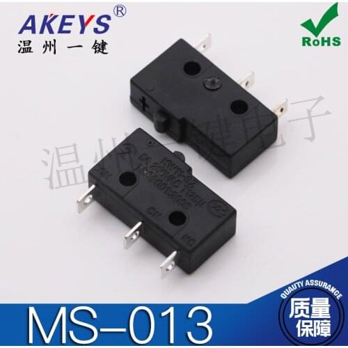 10 pcs MS-013 New Fine Motion Switch Sessile Tripod 5A 250VAC Contact Switch KW11-3Z JL024