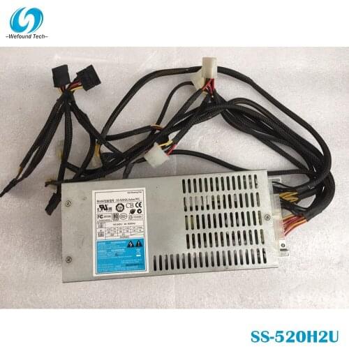 100% working desktop power supply For SS-520H2U 2U 520W,Fully tested