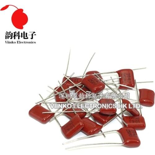 1000pcs CBB Polypropylene film capacitor pitch 5mm 7.5mm 100V 250V 22nF 33nF 47nF 68nF 100nF 470nF 1uF