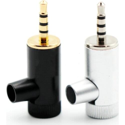 2.5MM earphone plug upgrage plug balance 4pole curved 2pcs