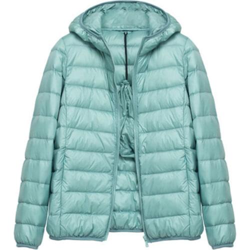 2021 women jacket fall/winter hooded ultra-light fashion lightweight down jacket women Korean version jacket warm lightwe