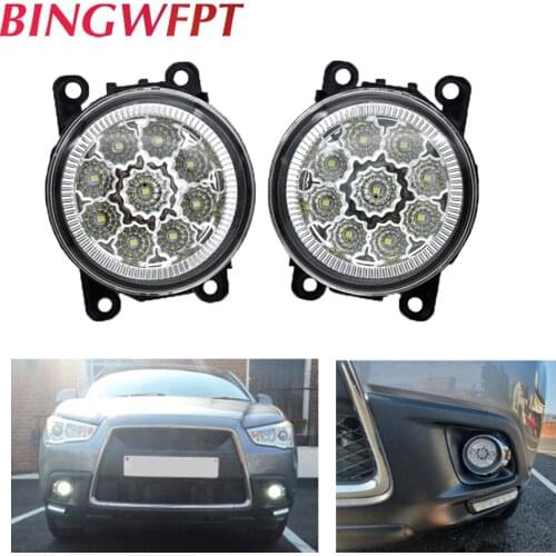 BINGWFPT For 12V car-styling DRL Fog Lamps lighting LED Lights For Mitsubishi L200 OUTLANDER 2 PAJERO 4 GALANT Grandis