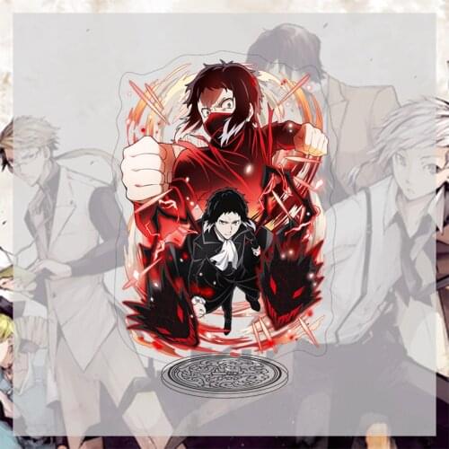 Bungou Stray Dogs Atsushi Nakajima Dazai Chuya Ryunosuke Acrylic Stand Figure Collection Model Toy Gifts Desk Decor Gift Cosplay