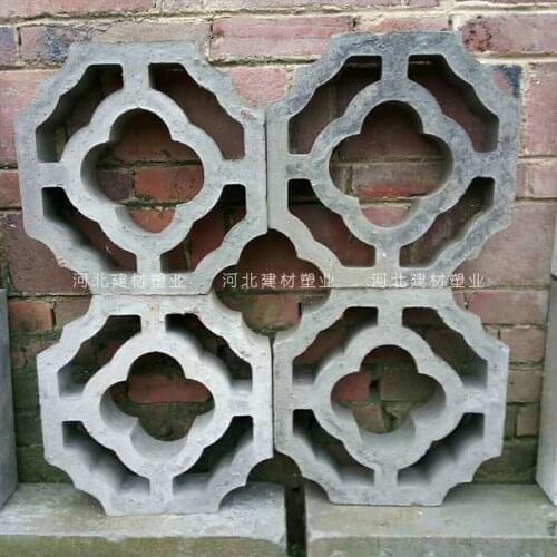30x30x7cm Cement Antique Flower Brick Mold Square Garden Wall Making Brick Mould 3D Carving Concrete Plastic Paving Molds