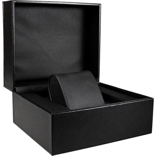 Watch Case Faux Leather Single Slot Collection Jewelry Bracelet Storage Box