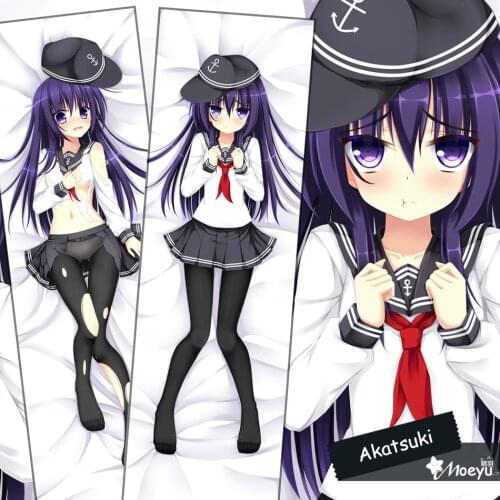 Anime Hugging Body Back Bedding Long Pillow Case Kantai Collection Akatsuki Dakimakura 160*50/35*55cm Cosplay Cushion Cover Core