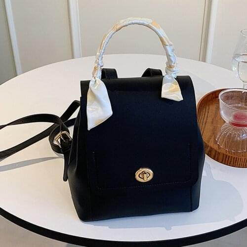 DORANMI Fashion Backpack 2021 Luxury Brand Designed Womens Rucksack Scarf School Bag Mochila Female Book Back Bags SB438