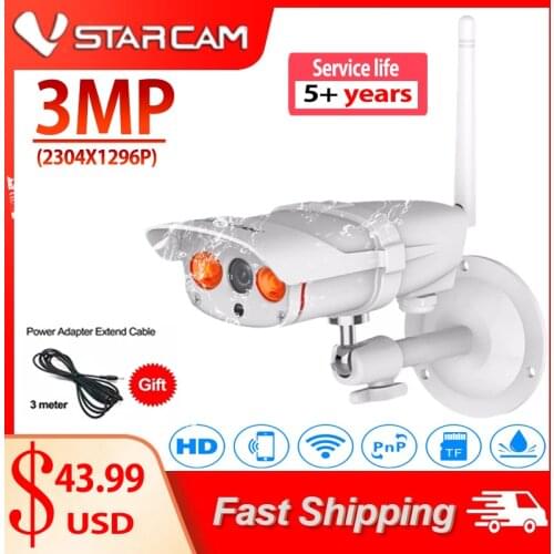 2022 VStarcam C16S 3MP 2MP WiFi IP Camera Outdoor 1296P 1080P Security Camera Waterproof IP67 IR Night Vision CCTV Garage Camera
