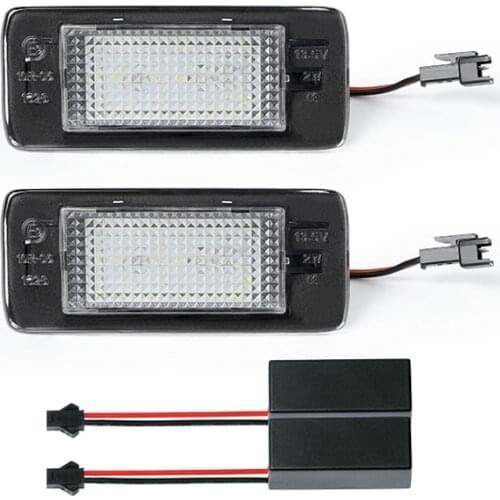 2Pcs 18 LED Car License Plate Light Number Lights For Opel Astra J Sports Tourer Estate f 2010 Zafira C 2012 Canbus Error free