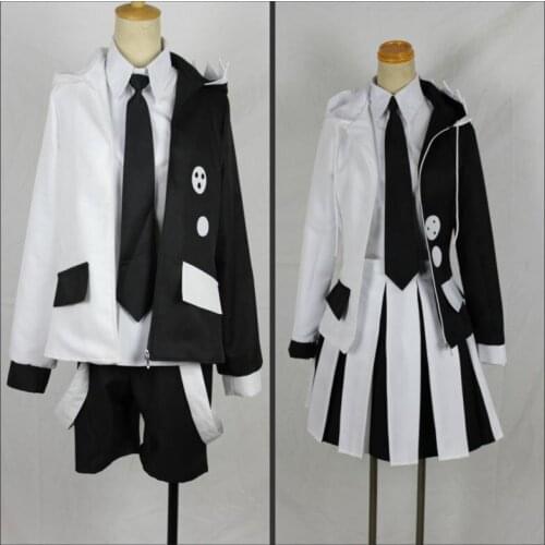Anime Danganronpa V3: Killing Harmony cosplay costume unisex cos Custom size cosplay 6in1 coat+shirt+skirt/short+tie+socks