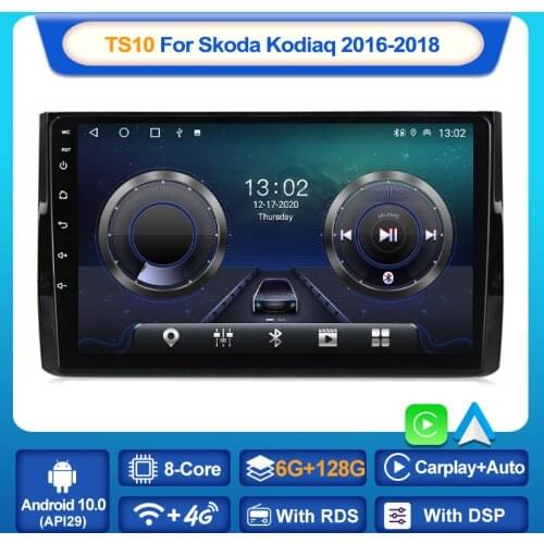 MEKEDE TS10 6+128G 8-Core For Skoda Kodiaq 2016-2018 Car Radio Multimedia Video Player Navigation GPS Android No 2din 2 din dvd
