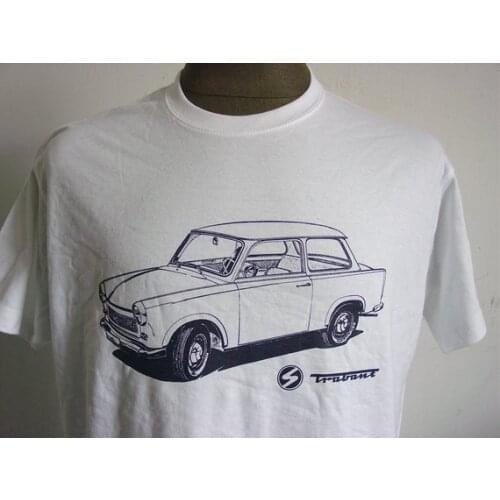 Trabant 601 Ddr Car Fashionable 2020 Summer Casual T-Shirt Hipster Fractal Pattern Tees Letter Printed T Shirt