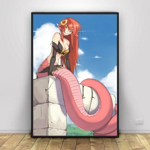 Full Square Craft DIY Diamond Painting Monster Musume No Lru Nichijou Embroidery Mosaic Anime Numbers Cross Stitch Decor Canvas