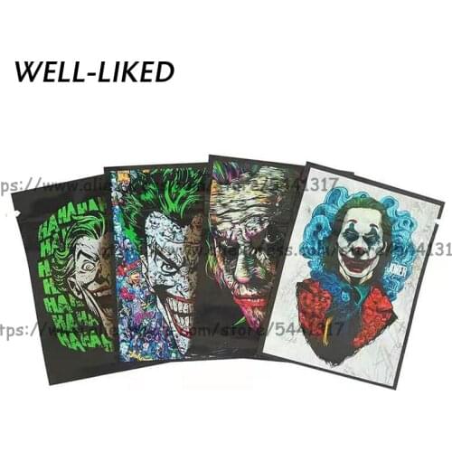 100 Pcs Joker Pattern Candy Bags 1 G 6*8 CM Candy Food Bags Tobacco Pacage Custom LOGO Wholesale