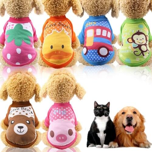 New Free Shipping Autumn/winter Dog Clothes Cotton Two Feet Warm Cartoon Dog Hoodies for Small Puppy Dog and Cat Pet Supplies