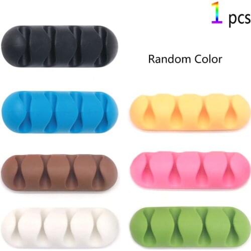 New Cable Reel Organizer Desktop Clip Cord Management Headphone Charger Wire Holder