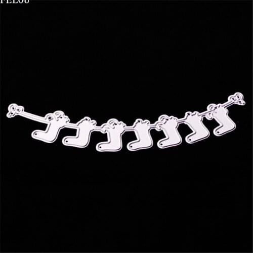 PANFELOU Easter Socks rope Scrapbooking DIY album cards paper die metal craft stencils punch cuts dies cutting