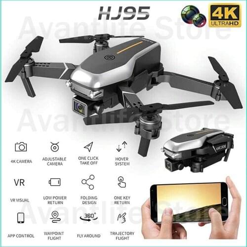 Professional New HJ95 Mini Drone 6K Dual Camera 1080P WiFi FPV Drone 2021 Foldable Quadcopter Drone RC Helicopter Toy