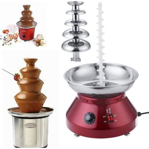 Five-layer Chocolate Fountain Machine Automatic Household Spray Tower Commercial Wedding Hall Chocolate Party Waterfall Machine